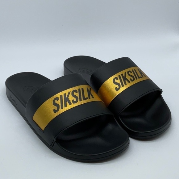 SikSilk Roma Tape Slide. Black/gold - Picture 1 of 7